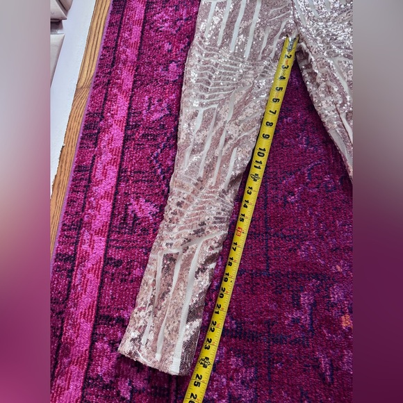 Sequin Striped Jumpsuit - Picture 5 of 7